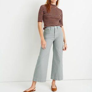 Madewell Emmett Wide Leg Crop Black